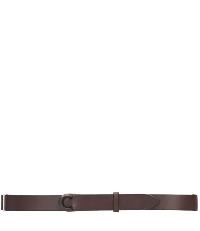 Orciani Nobuckle Belts In Brown