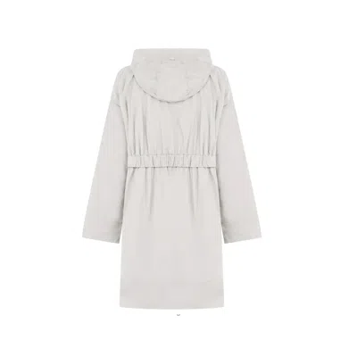 Herno Lightweight Parka Coat In Gray