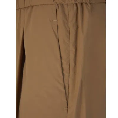 Herno Plain Technical Joggers In Brown