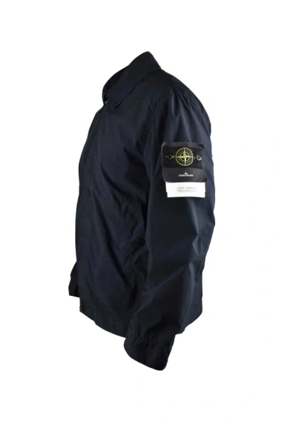 Stone Island Jacket In Blue