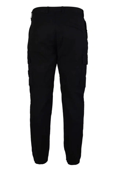 Stone Island Cargo Pants In Black