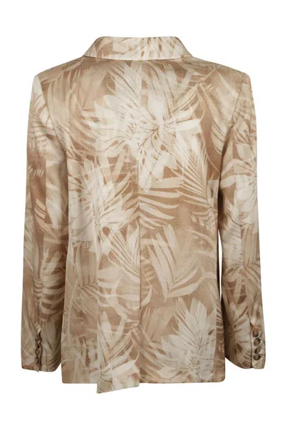 Ermanno Firenze Jacket Beige In Multi