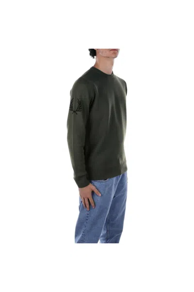 Fred Perry Sweaters Green In Green
