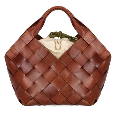 Dragon Diffusion Castello Leather Shoulder Bag In Brown