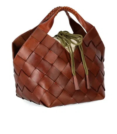 Dragon Diffusion Castello Leather Shoulder Bag In Brown