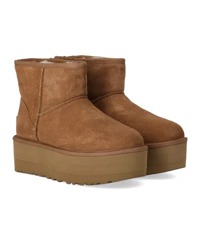 Ugg Classic Mini Platform Chestnut Boot In Multi