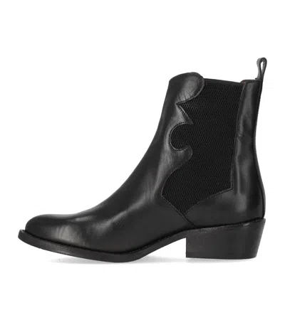 Duccio Del Duca Black Texan Bootie In Black
