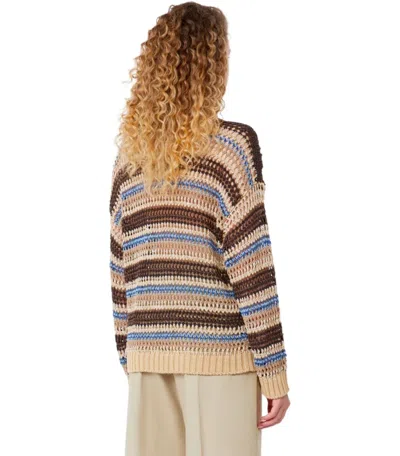 Max Mara Weekend Onirica Beige Pullover In Multi