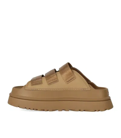 Ugg W Goldenglow Slide Dark Sand In Brown
