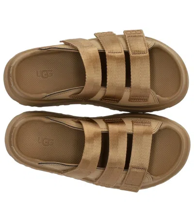 Ugg W Goldenglow Slide Dark Sand In Brown