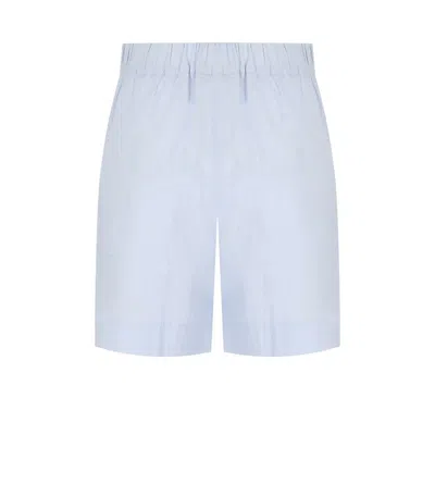 Mm Max Mara Balta Light Blue Bermuda Shorts In Blue
