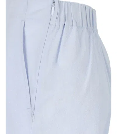 Mm Max Mara Balta Light Blue Bermuda Shorts In Blue