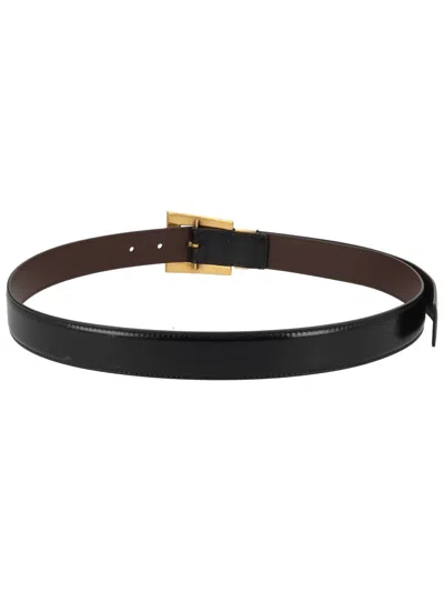 Versace Greca Printed Leather Belt 3 Cm In Multi
