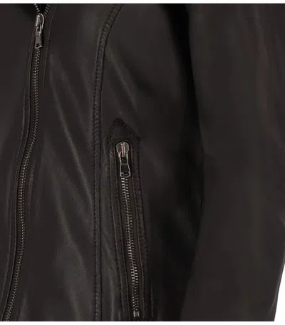 Myskin Dark Brown Jacket In Brown