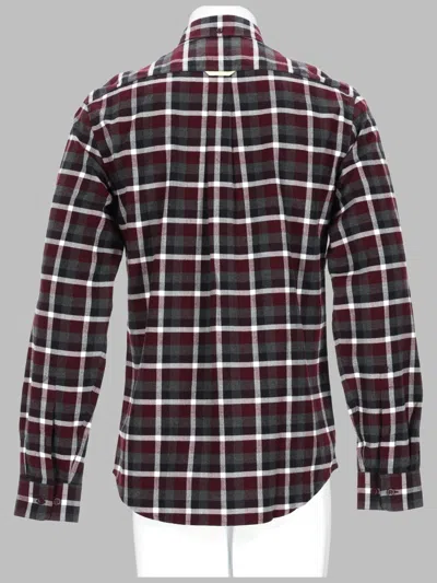 Acne Studios Camicia In Cotone A Quadri In Gray