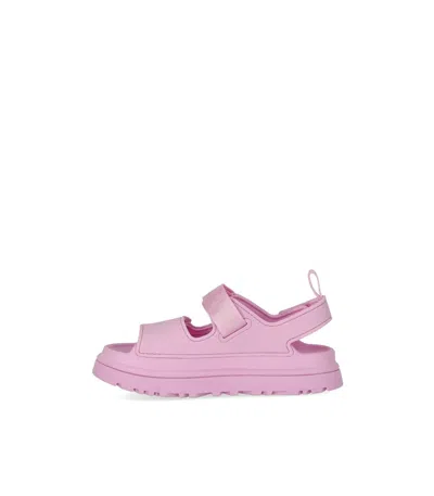 Ugg Sandals Open Toe Platform Sole Pull Tab In Pink