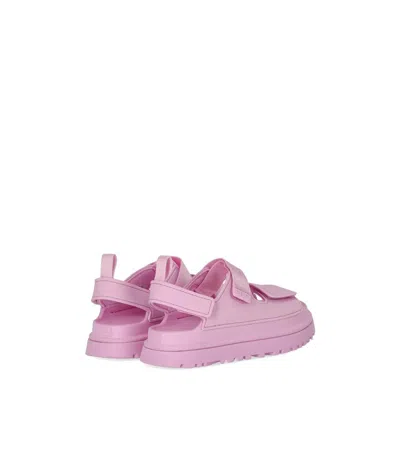 Ugg Sandals Open Toe Platform Sole Pull Tab In Pink