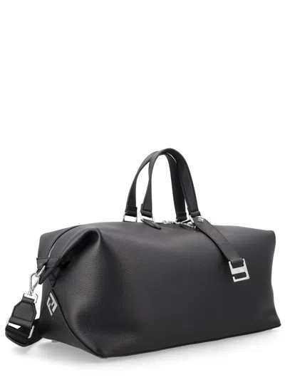 Fendi Lui 45 Leather Tote Bag 21 Cm X 45 Cm X 22 Cm For Men In Black