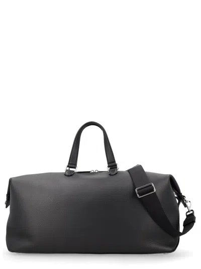 Fendi Lui 45 Leather Tote Bag 21 Cm X 45 Cm X 22 Cm For Men In Black