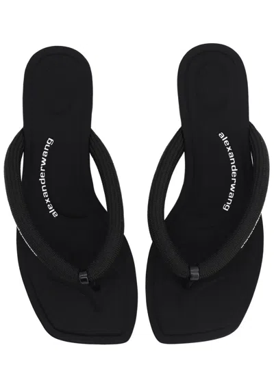 Alexander Wang Neutrals Jenna Tubular Padded Flop Sandals In Multi