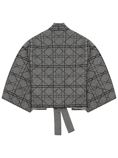 Dior Cannage Jacket In Gray
