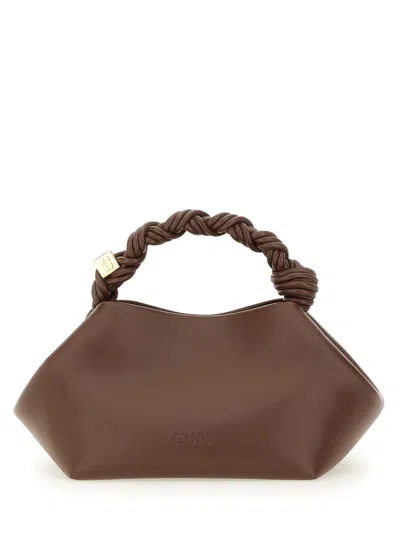 Ganni Borsa Bou Small In Brown