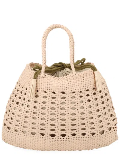 Dragon Diffusion Beige Santa Cano Medium Tote In Brown