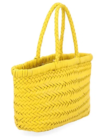 Dragon Diffusion Borsa "flat Gora" Mini In Yellow