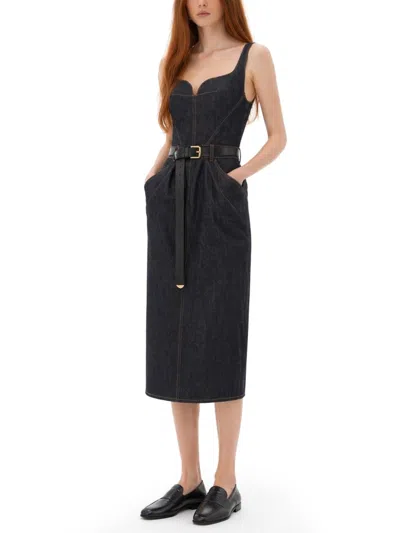Givenchy Abito In Denim Grezzo In Black