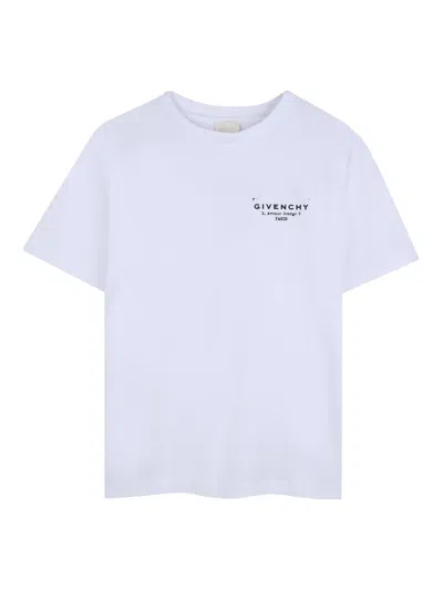 Givenchy Unisex Mini Cotton Tee Shirt In White