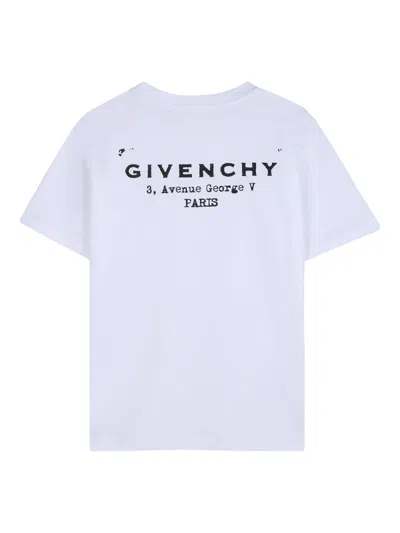 Givenchy Unisex Mini Cotton Tee Shirt In White
