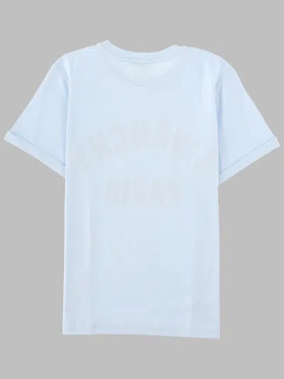 Givenchy Kids Mini Gros Grain T-shirt With Embroidered Front For Boys In Blue