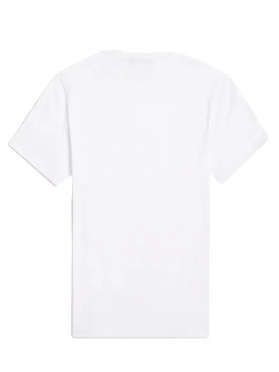 Fred Perry Ringer Wreath-embroidered T-shirt In White