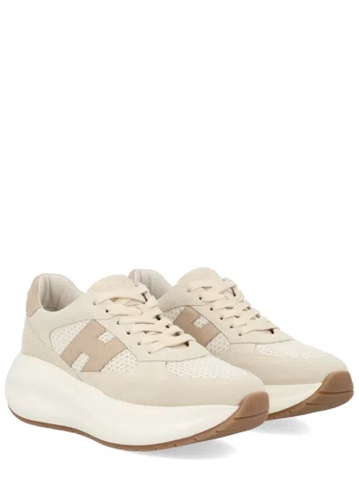 Hogan Maxi I Active Mesh Panel Sneakers In Neutral