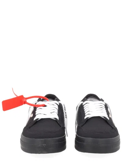 Off-white Vulcanized Low Sneaker In Black