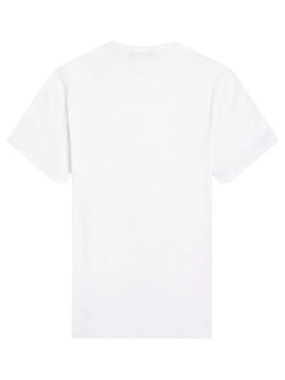 Fred Perry Ringer Wreath-embroidered T-shirt In White