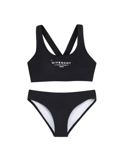 Givenchy Bikini Con Stampa Logo In Black