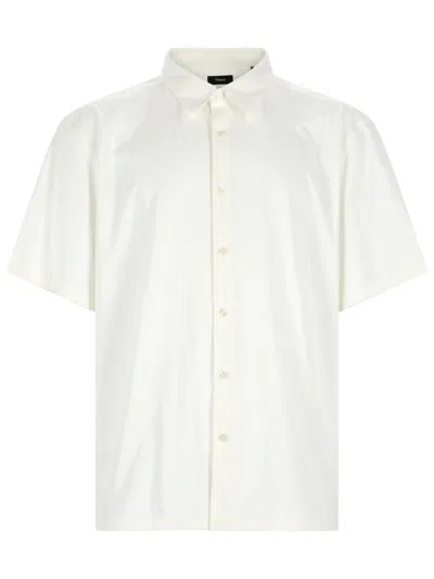 Theory Camicia Irving In White