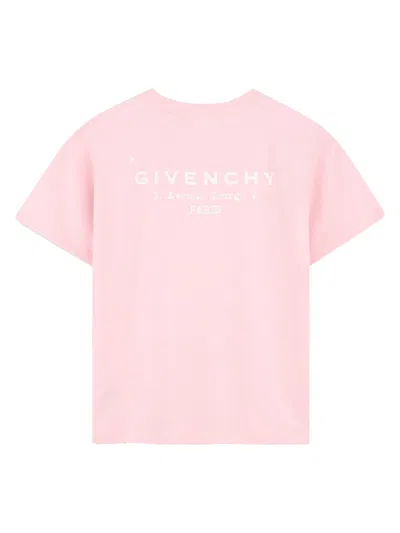 Givenchy T-shirt Con Stampa Sul Retro In Pink