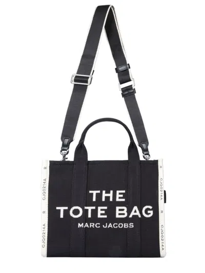 Marc Jacobs The Jacquard Medium Tote In Black