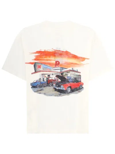 Represent Twenty Four Hour Service Graphic T-shirt In White