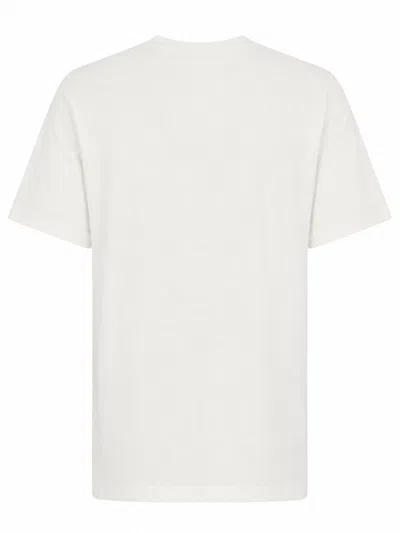 Ganni Basic Jersey Leopard Relaxed T-shirt Leopard In White