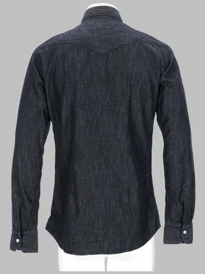 Brian Dales Camicia In Denim Di Cotone In Black