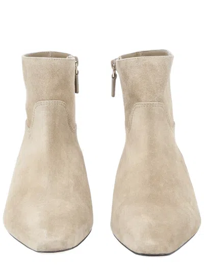 Stuart Weitzman Mini Stiletto Ankle Boots With 5 Cm Heel In Neutral