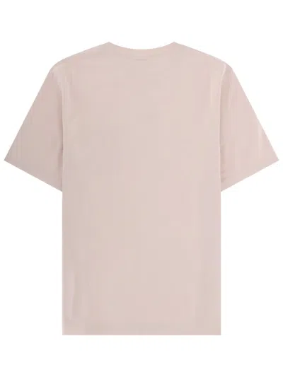 Maison Kitsuné T-shirt "poetic Script" In Pink