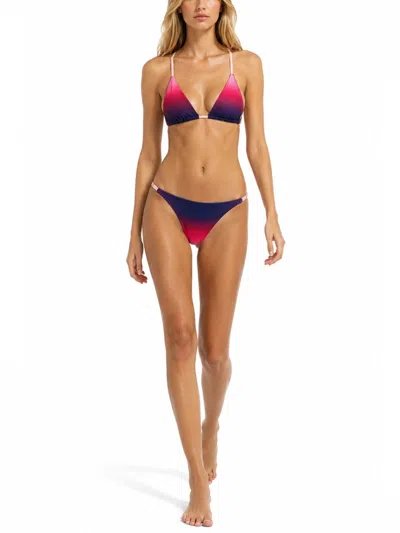 Casablanca Triangle Cups Bra Gradient Design Straps In Pink