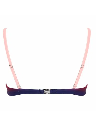 Casablanca Triangle Cups Bra Gradient Design Straps In Pink