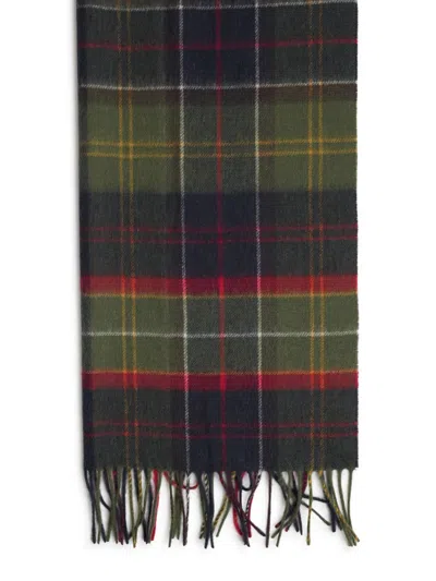 Barbour Sciarpa "brack Patchwork Tartan" In Red