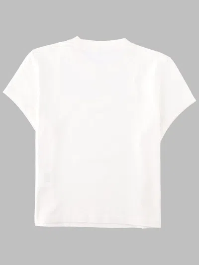 Alexander Wang White Gradient Logo Short Sleeve T-shirt In White