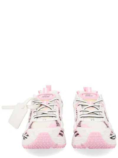 Off-white Be Right Back Layered Design Mesh Sneakers In White